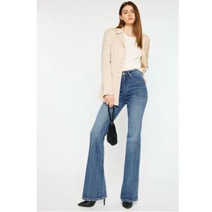 Kancan Luke High Rise Flare Jeans Bell Bottom Wide Leg Medium Wash Denim 5/26